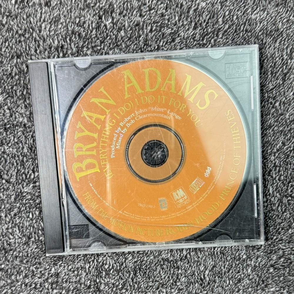 Bryan Adams Everything I Do I Do It For You CD Single Robin Hood Soundtrack 1991